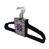 Xyijia Hanger 20Pcs/Lot Plastic Flocking Hanger Non-Trace Clothes Hanger Non-Slip Hangers