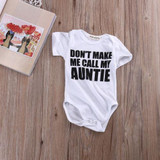 Newborn Infant Baby Boy Girl Kids Cotton Short Sleeve Romper Letter Printed Jumpsuit Clothes Outfit