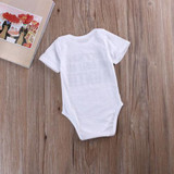 Newborn Infant Baby Boy Girl Kids Cotton Short Sleeve Romper Letter Printed Jumpsuit Clothes Outfit