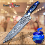 Damascus Knife Set 2 pcs Damascus Japanese Stainless Steel VG10 Chef Utility Knives Cooking Kitchen Chef Knife Pro Tools NEW