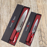 Damascus Knife Set 2 pcs Damascus Japanese Stainless Steel VG10 Chef Utility Knives Cooking Kitchen Chef Knife Pro Tools NEW