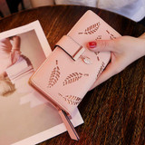 DALFR PU Leather Wallet Women Luxury Female Clutch Fashion Leather Purse Designer Bags High Quality Ladies Bags