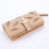 DALFR PU Leather Wallet Women Luxury Female Clutch Fashion Leather Purse Designer Bags High Quality Ladies Bags