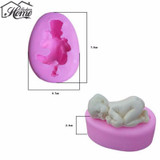 Cute Sleeping Baby Shape Silicone Cake Mold 3D Fondant Cake Decorating Cookie Confeitaria Chocolate Tool Kitchen Dining Bakeware Cute Sleeping Baby Shape Silicone Cake Mold 3D Fondant Cake Decorating Cookie Confeitaria Chocolate Tool Kitchen Dining Bakeware