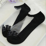 Cute print cat harajuku transparent socks women girl summer funny animal low cut ankle sock 2017 Women's Socks