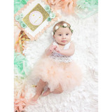 Cute Princess Baby Girl Dress Lace Tulle Romper Jumpsuit Outfits Baby Dress Tutu Girl Dress Sunsuit