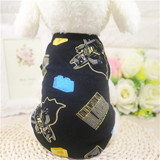 Cute Pet Dog Clothes for Dogs Summer Puppy Chihuahua Cat Cotton T-shirt Vest Clothing for Small Dogs Pet Coat XS-XXL