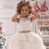 Cute Pageant Dresses for Little Girls Lace Girls Ball Gown Flower Girl Dress First Communion Dress for Gilrs Vestido de Daminha