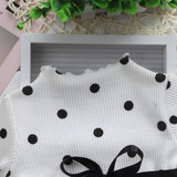 Cute Newborn Kids Baby Girl Dress Long Sleeve Knitting Polka Dot Lace Tutu Dress Cute Newborn Kids Baby Girl Dress Long Sleeve Knitting Polka Dot Lace Tutu Dress
