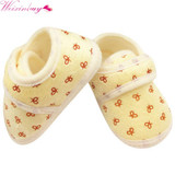 Cute Newborn Infants Kids Baby Shoes Boys Girls Cozy Cotton Soft Soled Crib Shoes First Walkers