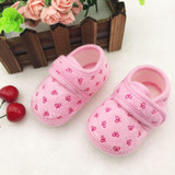 Cute Newborn Infants Kids Baby Shoes Boys Girls Cozy Cotton Soft Soled Crib Shoes First Walkers
