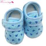 Cute Newborn Infants Kids Baby Shoes Boys Girls Cozy Cotton Soft Soled Crib Shoes First Walkers