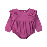 Cute Newborn Infant Baby Girls Kids Cotton Ruffles Long Sleeve Romper Sunsuit Clothes Outfits Cute Newborn Infant Baby Girls Kids Cotton Ruffles Long Sleeve Romper Sunsuit Clothes Outfits