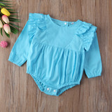 Cute Newborn Infant Baby Girls Kids Cotton Ruffles Long Sleeve Romper Sunsuit Clothes Outfits Cute Newborn Infant Baby Girls Kids Cotton Ruffles Long Sleeve Romper Sunsuit Clothes Outfits
