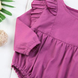 Cute Newborn Infant Baby Girls Kids Cotton Ruffles Long Sleeve Romper Sunsuit Clothes Outfits Cute Newborn Infant Baby Girls Kids Cotton Ruffles Long Sleeve Romper Sunsuit Clothes Outfits