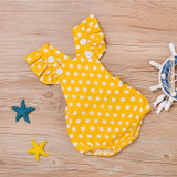 Cute Newborn Infant Baby Girls Dot Romper 2017 Summer Princess Girl Ruffles Jumpsuit Sunsuit Outfits Polka Dot Clothes