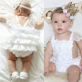 Cute Newborn Infant Baby Girl Clothes Lace Tutu Romper Sleeveless Cake Sunsuit Outfits