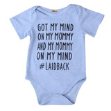 Cute Newborn Infant Baby Boy Girl Cotton Letter Short Sleeve Summer Jumpsuit Bodysuit Kids Clothes Outfit