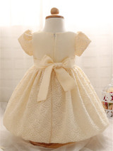 Cute Newborn Dress White For Infant Baby Christening Gown Toddler Girls White Lace Baptism Newborn Dress Toddler Chiffon Dresses
