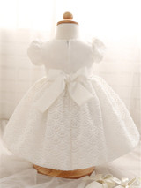 Cute Newborn Dress White For Infant Baby Christening Gown Toddler Girls White Lace Baptism Newborn Dress Toddler Chiffon Dresses