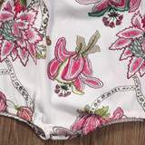 Cute Newborn Baby Girls Cotton Clothes Tops Flower Sleeveless Jumpsuit Romper Cute Kid Baby Girl Clothing New