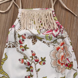 Cute Newborn Baby Girls Cotton Clothes Tops Flower Sleeveless Jumpsuit Romper Cute Kid Baby Girl Clothing New