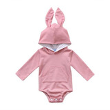 Cute Newborn Baby Girl Boys Clothing Hooded Bodysuits Long Sleeve Cute Cotton Warm Outfits Bodysuit Baby Girls