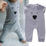 Cute Newborn Baby Girl Boy Bear Fleece Rompers Playsuit Jumpers Outfits