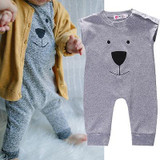 Cute Newborn Baby Girl Boy Bear Fleece Rompers Playsuit Jumpers Outfits