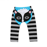 Cute Newborn Baby Boys Girls Cartoon Bottoms Pants Harem Pants Babies Animal Stripes Clothing Striped Clothes