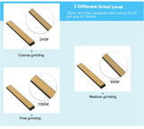 3PCS Professional Fixed Angle Diamond Whetstone Kitchen Knife Sharpener Sharpening Stones Whetstone 240# 600# 1000#