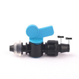 3pcs NuoNuoWell 5/8" 16mm By-pass Lock Valve Drip Tape Connector for Garden Micro Drip Irrigation Watering Soft Hose Tube joint