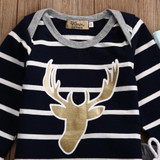 3pcs Newborn Infant Baby Boy Girl Clothes Long Sleeve Cotton Striped Hat Bodysuit Pant Outfits Toddler Kids Clothing Set 0-18M