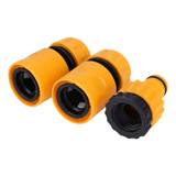 3Pcs Fast Coupling Adapter Drip Tape For Garden Irrigation Hose Connector With 1/4 Internal Thread Joint Garden Watering Tools
