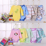 3Pcs Baby Rompers Summer Baby Girl Clothes Roupas Bebe Summer Newborn Baby Clothes Cotton Baby Boy Clothing Infant Jumpsuits