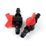 3pcs 16mm NuoNuoWell PE Hose Ball Valve Barbed Head Irrigation Pipe Valve Aeroponics Mist Adjuster Garden Greenhouse Drip Valve