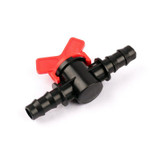 3pcs 16mm NuoNuoWell PE Hose Ball Valve Barbed Head Irrigation Pipe Valve Aeroponics Mist Adjuster Garden Greenhouse Drip Valve