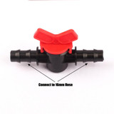 3pcs 16mm NuoNuoWell PE Hose Ball Valve Barbed Head Irrigation Pipe Valve Aeroponics Mist Adjuster Garden Greenhouse Drip Valve