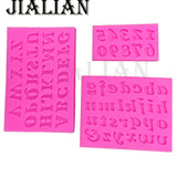 3PC/set number 0-9 letters silica gel mould cake decorating tools DIY silicone mold Clay Resin sugar Candy Fimo Sculpey T0182