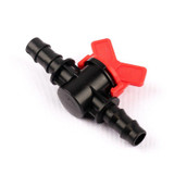 3pcs 16mm PE Hose Ball Valve Barbed Head Irrigation Pipe Valve Aeroponics Mist Adjuster Garden Greenhouse Raised Bed Drip Valve