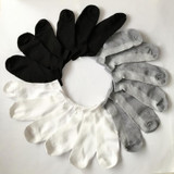 3Pairs 3d Ladies Socks Art Ankle Socks Summer Thin Boat Socks Female Womens Short Socks Solid White Gray Black Socken Hot Sale