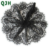 3m/lot Black Eyelash Lace Fabric DIY Decorative High Quality Soft Nylon Eyelash Lace Trim Clothing Sewing Applique Fabric 17cm
