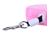 3M Retractable Dog Traction Rope Pet Dog/Cat Puppy Traction Rope Walking Leash Lead Perfect for  small and medium pets Blue/Pink