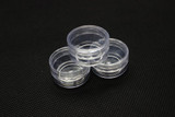 3g transparent small round bottle jars pot