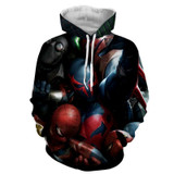3D Spiderman Batmen Cosplay Costume Mens Long-sleeved Sweatshirt Slim Fit Men Hoodie Casual Fashion Pullover Tracksuit Hoody