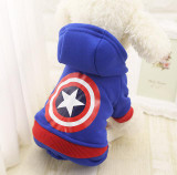 Cute Minions super hero dog costume hoodie vest clothing winter warm fleece small dog puppy coat jacket chihuahua dog clothes