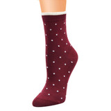 Cute Ladies women socks cotton Horizontal Dots Pattern Printed Casual Tube Socks in Six Colour HIgh Quality New Fashion 2018