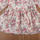 Cute Kid Infant Baby Girls Clothing Dress Sleeve Flower Cute Tutu Mini Dresses Floral Outfit Dress Girl Clothes