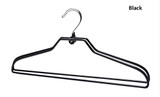 Xyijia Hanger 10 Pcs/Lot Space Saving PVC Coated Metal Clothes Hanger, Non Slip Thick Colorful Metal Coats Hanger