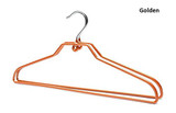 Xyijia Hanger 10 Pcs/Lot Space Saving PVC Coated Metal Clothes Hanger, Non Slip Thick Colorful Metal Coats Hanger